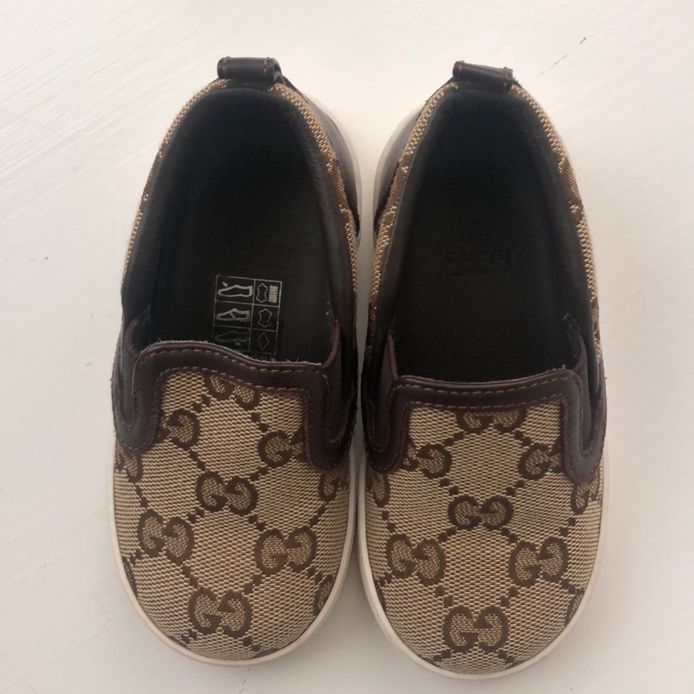 Gucci Monogram Slip On Loafers - Picture 3 of 5